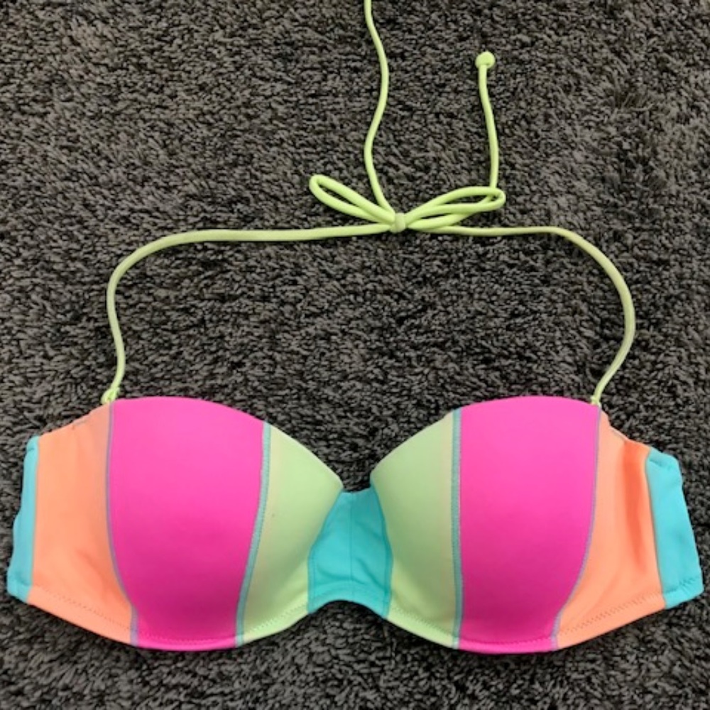 Victoria's Secret Multicolor Bandeau Bikini Top
